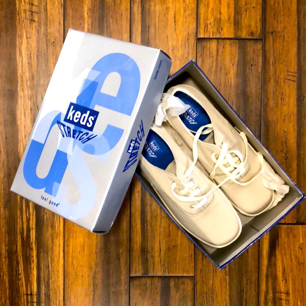 Brand New Keds Stretch Size 9M Nylon Khaki